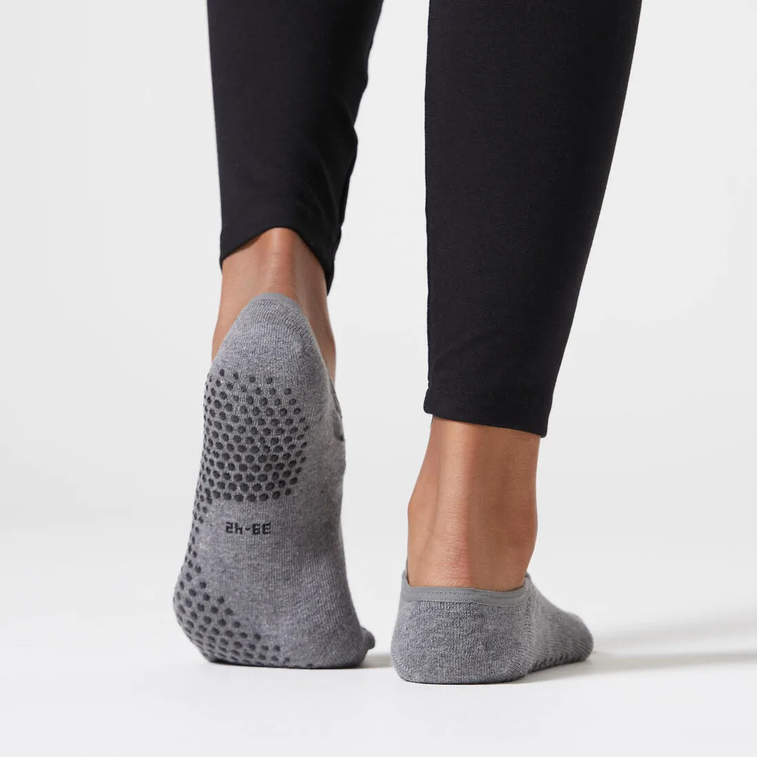 Women's Non-Slip Cotton Fitness Ballet Socks 500