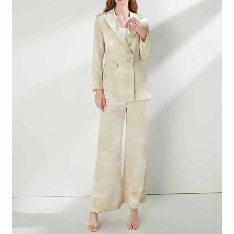 Women's Pantsuit 2 Pcs Formal Set Event Styling Outfit Business Suit