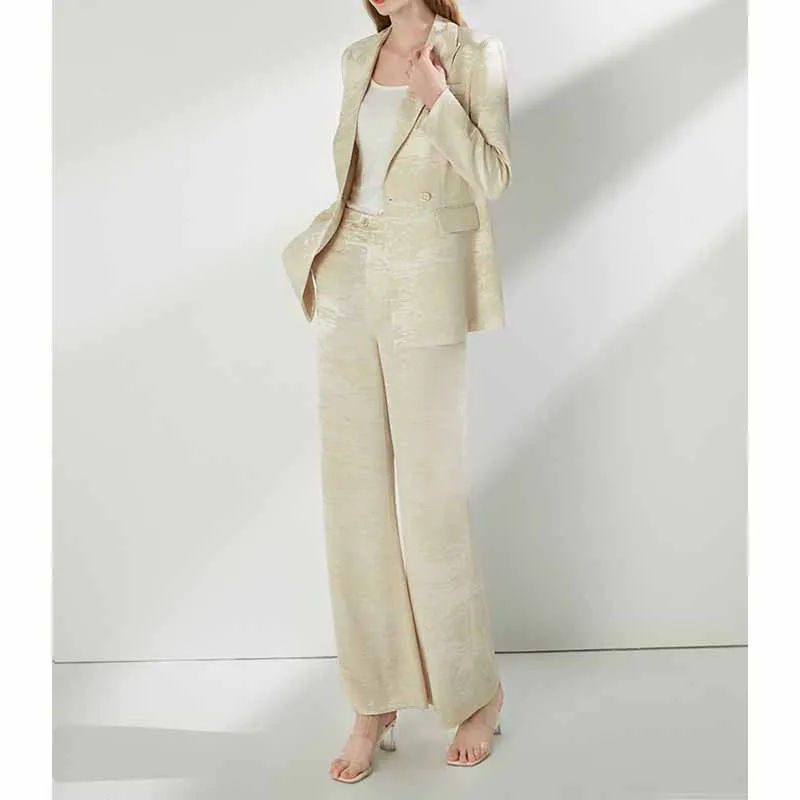 Women's Pantsuit 2 Pcs Formal Set Event Styling Outfit Business Suit