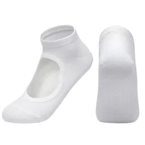 Women's Pilates Socks High Quality Anti-Slip Breathable Backless Yoga Socks Ankle Ballet Dance Sports Socks for Fitness Gym