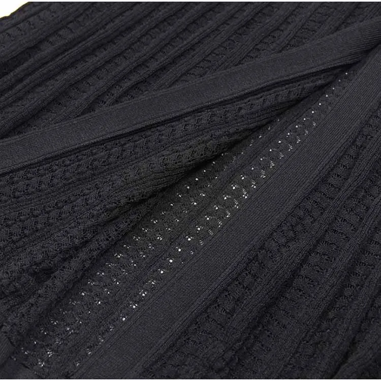 Women's Ribbed-knit Short Sleeved Midi Dress
