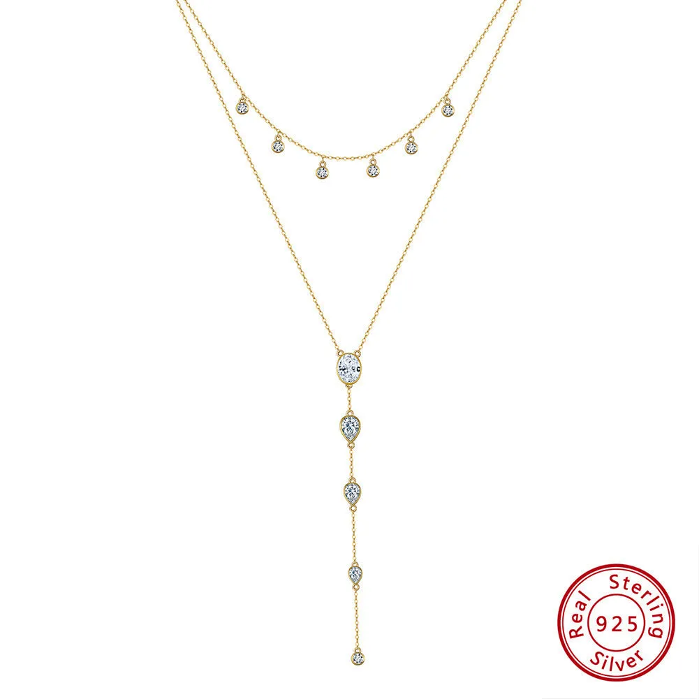 Women's Sterling Silver Twin Lasso Necklace