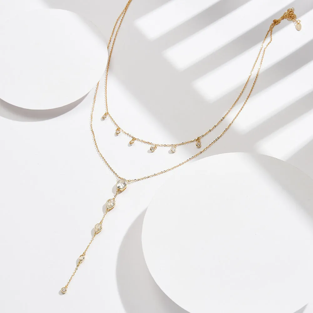 Women's Sterling Silver Twin Lasso Necklace