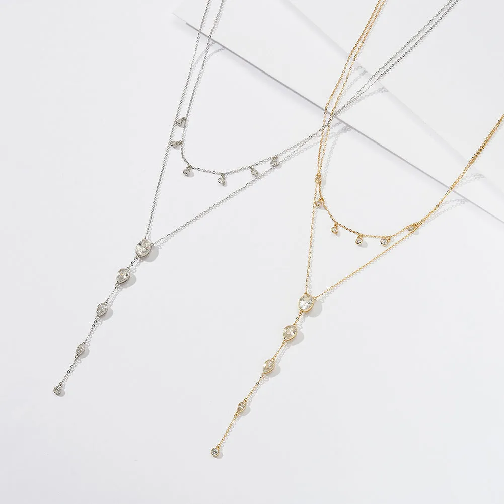 Women's Sterling Silver Twin Lasso Necklace
