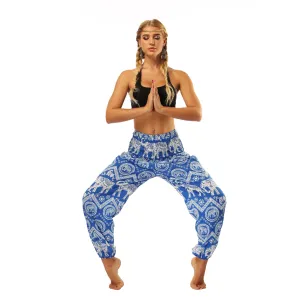Women's straight Loose Harem Pant - Thai Elephants bloomers