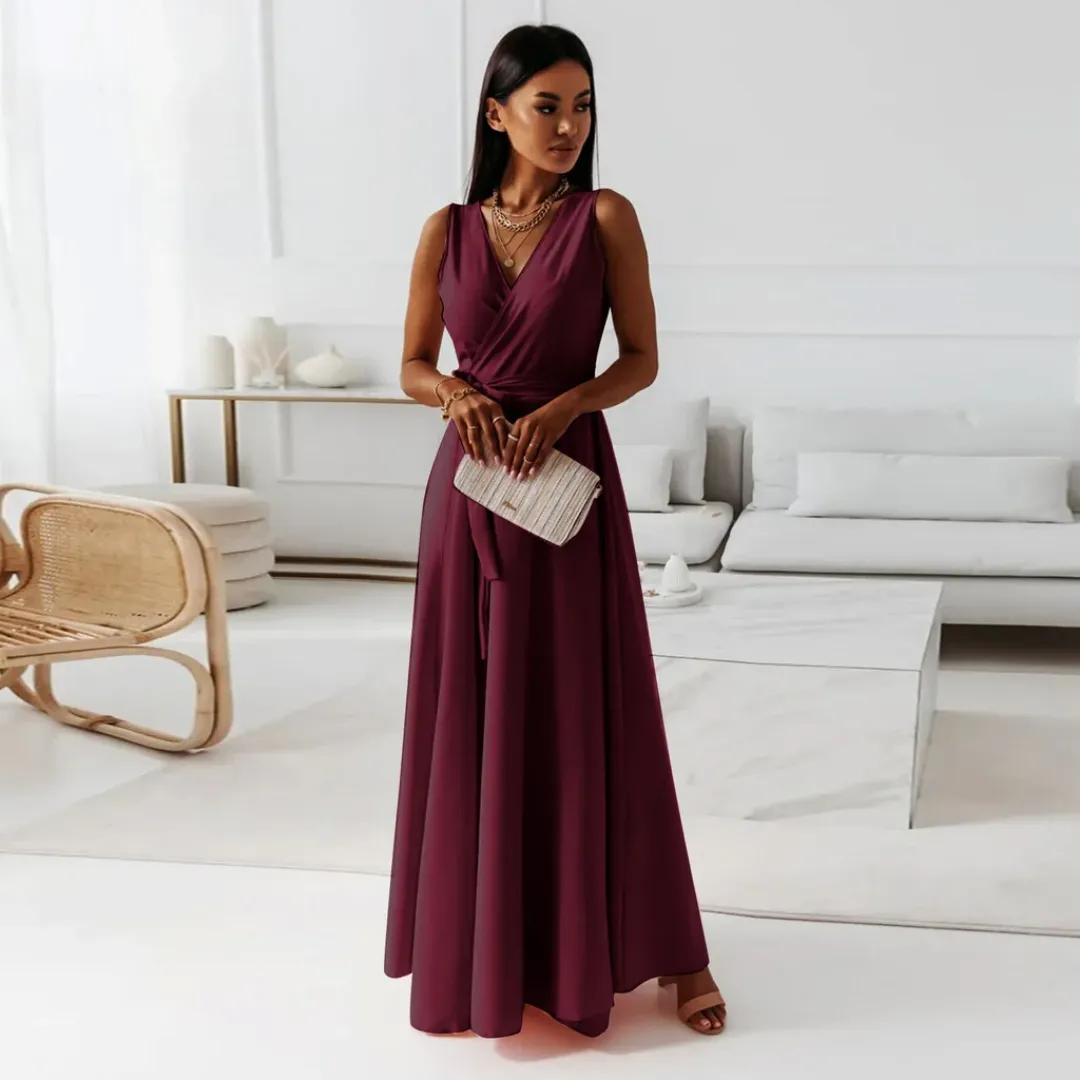 Women's Stunning Formal Wrap Dress | Maxi