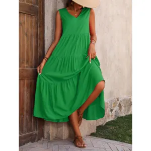 Women's Summer Beach A Line Dress | Midi