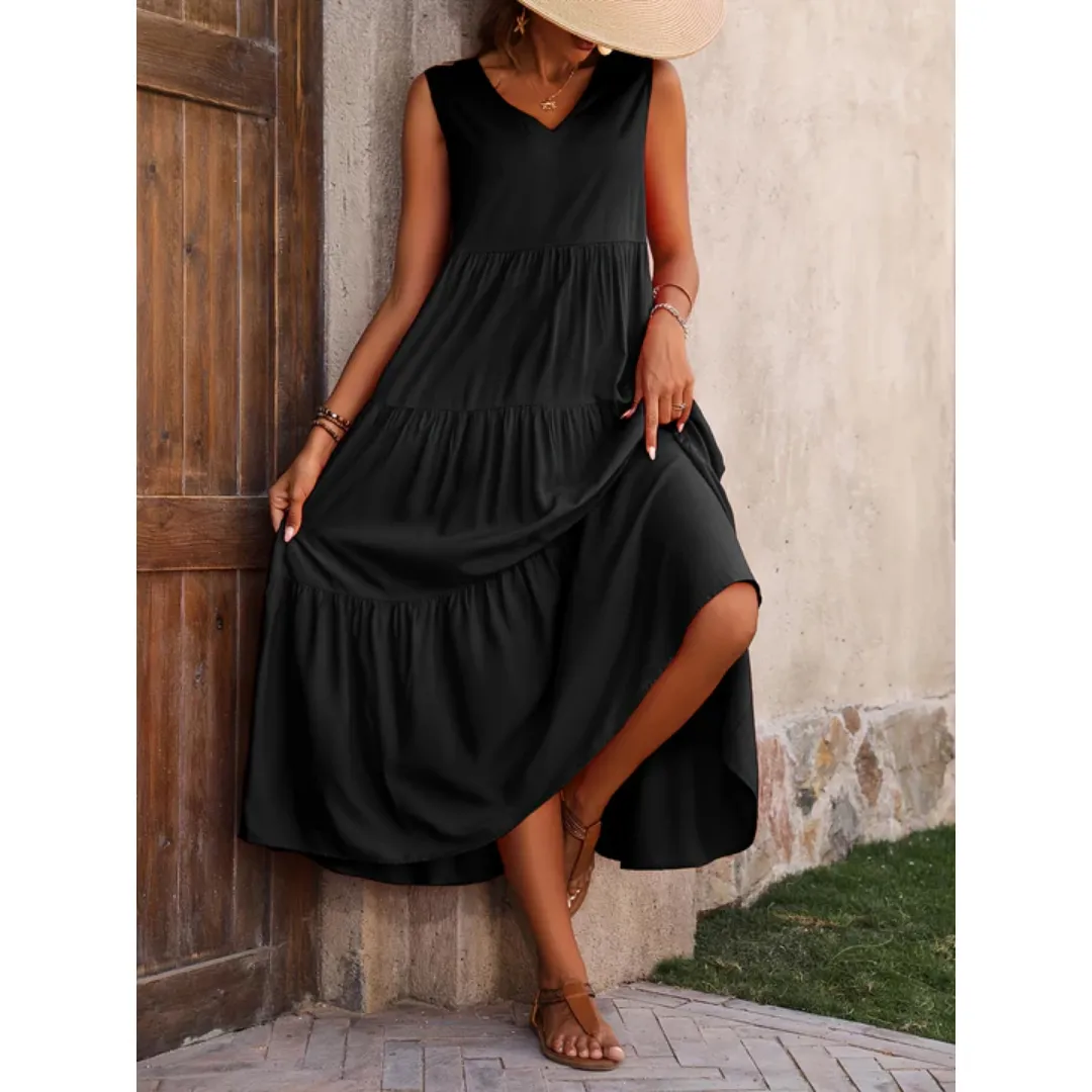 Women's Summer Beach A Line Dress | Midi