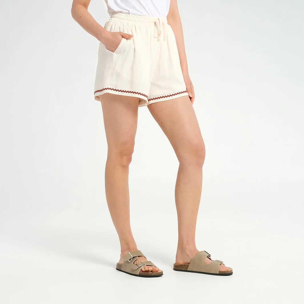 Womens Vintage Beach Cover Up Shorts