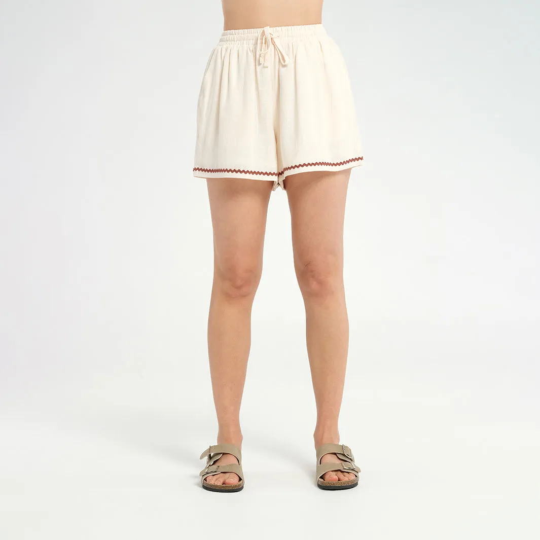Womens Vintage Beach Cover Up Shorts