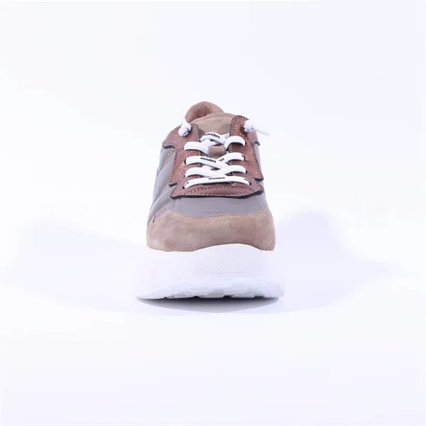 WOMEN'S WONDERS ROMA SNEAKER | TREND TAUPE / NYLON CHAMPAGNE