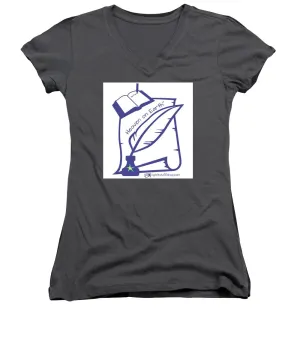 Writer Heaven On Earth - Women's V-Neck